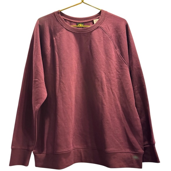 Athletic Works Women’s Fleece Crewneck Sweatshirt – Purple Eggplant – NWT - Picture 1 of 4